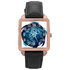 Photo Album Photo Montage About Rose Gold Leather Watch  by Amaryn4rt