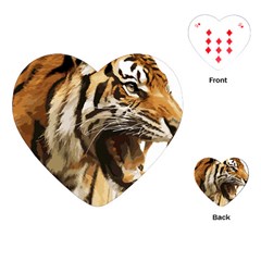 Royal Tiger National Park Playing Cards (heart)  by Amaryn4rt