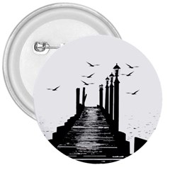 The Pier The Seagulls Sea Graphics 3  Buttons by Amaryn4rt