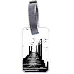 The Pier The Seagulls Sea Graphics Luggage Tags (Two Sides) Front