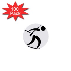 Biathlon Pictogram 1  Mini Buttons (100 Pack)  by abbeyz71