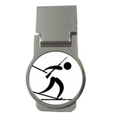 Biathlon Pictogram Money Clips (round)  by abbeyz71