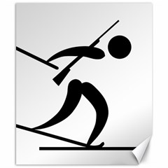 Biathlon Pictogram Canvas 8  X 10  by abbeyz71