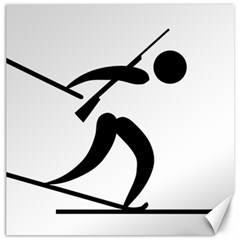 Biathlon Pictogram Canvas 20  X 20   by abbeyz71