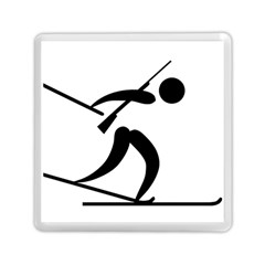 Biathlon Pictogram Memory Card Reader (square)  by abbeyz71