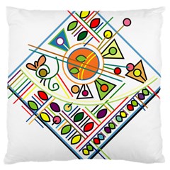 Vector Icon Symbol Sign Design Large Cushion Case (Two Sides)