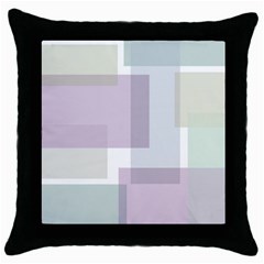 Abstract Background Pattern Design Throw Pillow Case (black)