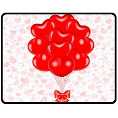 Abstract Background Balloon Fleece Blanket (medium) 