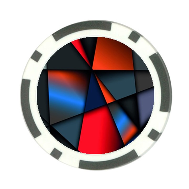 3d And Abstract Poker Chip Card Guard