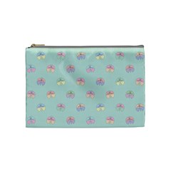 Butterfly Pastel Insect Green Cosmetic Bag (medium)  by Nexatart
