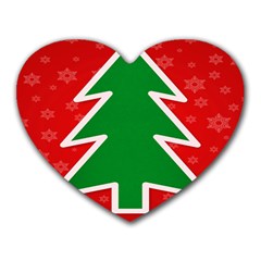 Christmas Tree Heart Mousepads