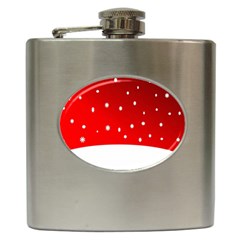 Christmas Background  Hip Flask (6 oz)