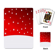 Christmas Background  Playing Card