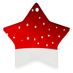 Christmas Background  Star Ornament (Two Sides)