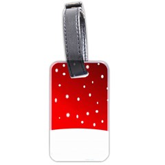 Christmas Background  Luggage Tags (Two Sides)