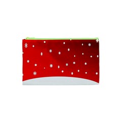 Christmas Background  Cosmetic Bag (XS)