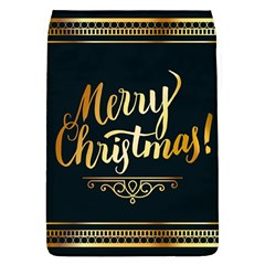 Christmas Gold Black Frame Noble Flap Covers (l)  by Nexatart