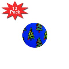 Christmas Trees 1  Mini Magnet (10 Pack)  by Nexatart