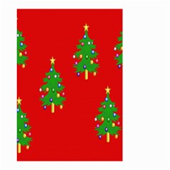 Christmas Trees Small Garden Flag (two Sides) by Nexatart