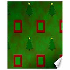 Christmas Trees And Boxes Background Canvas 16  x 20  