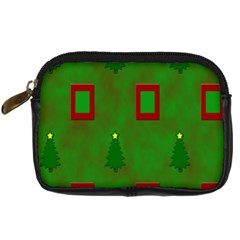 Christmas Trees And Boxes Background Digital Camera Cases