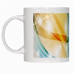 Colour Abstract White Mugs by Nexatart