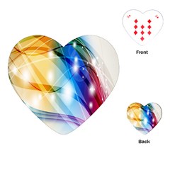 Colour Abstract Playing Cards (heart)  by Nexatart