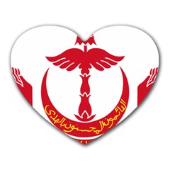 Emblem Of Brunei Heart Mousepads by abbeyz71