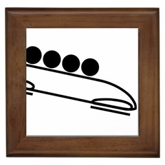 Bobsleigh Pictogram Framed Tiles