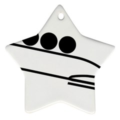 Bobsleigh Pictogram Ornament (Star)