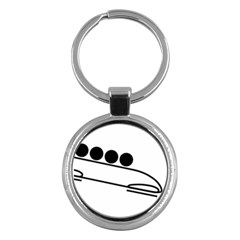 Bobsleigh Pictogram Key Chains (Round) 