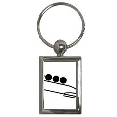 Bobsleigh Pictogram Key Chains (Rectangle) 