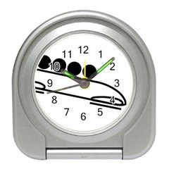 Bobsleigh Pictogram Travel Alarm Clocks by abbeyz71