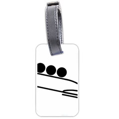 Bobsleigh Pictogram Luggage Tags (One Side) 