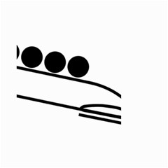 Bobsleigh Pictogram Small Garden Flag (Two Sides)