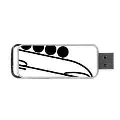 Bobsleigh Pictogram Portable USB Flash (Two Sides)