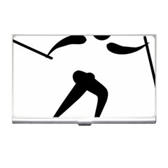 Cross Country Skiing Pictogram Business Card Holders by abbeyz71