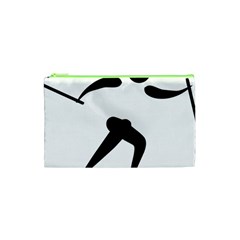 Cross Country Skiing Pictogram Cosmetic Bag (xs)