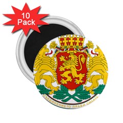 Coat Of Arms Of Bulgaria 2 25  Magnets (10 Pack)  by abbeyz71