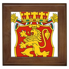 Lesser Coat Of Arms Of Bulgaria  Framed Tiles by abbeyz71