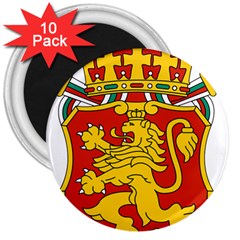 Lesser Coat Of Arms Of Bulgaria  3  Magnets (10 Pack)  by abbeyz71