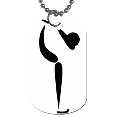 Figure Skating Pictogram Dog Tag (one Side) by abbeyz71