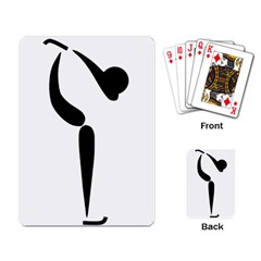 Figure Skating Pictogram Playing Card by abbeyz71