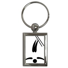 Freestyle Skiing Pictogram Key Chains (rectangle)  by abbeyz71