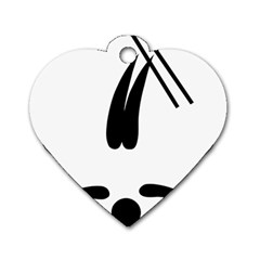 Freestyle Skiing Pictogram Dog Tag Heart (two Sides) by abbeyz71