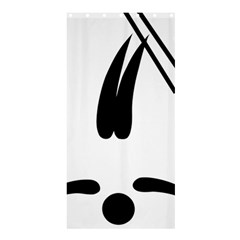 Freestyle Skiing Pictogram Shower Curtain 36  X 72  (stall)  by abbeyz71