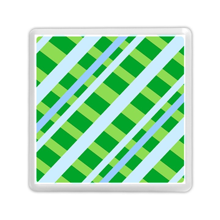 Fabric Cotton Geometric Diagonal Memory Card Reader (Square) 