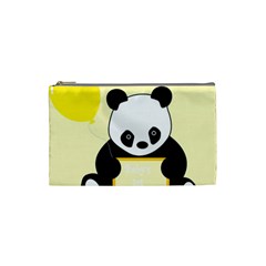 First Birthday Panda Card Cosmetic Bag (Small) 