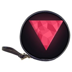 Geometric Triangle Pink Classic 20-cd Wallets by Nexatart