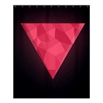 Geometric Triangle Pink Shower Curtain 60  x 72  (Medium)  60 x72  Curtain